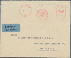 Estland - Besonderheiten: 1937, 65 Senti Franking Stamp From Tallin On Airmail Letter To Berlin, On - Estonie