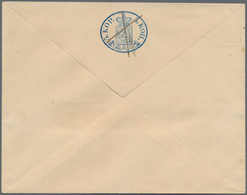 Finnland - Ganzsachen: 1860, 5 K Use Up Envelope With 5 K Coat Of Arms Issue1959 Crossed By Ink. - Entiers Postaux