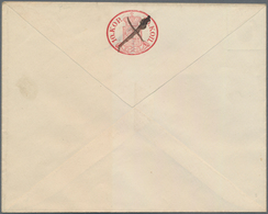 Finnland - Ganzsachen: 1860, 5 K Use Up Envelope With 10 K Coat Of Arms Issue1959 Crossed By Ink. - Entiers Postaux
