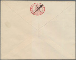 Finnland - Ganzsachen: 1860, 5 K Use Up Envelope With 10 K Coat Of Arms Issue1959 Crossed By Ink. - Postwaardestukken