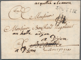 Frankreich - Vorphilatelie: 1769, "ST. QTIN" (St. Quentin) One-liner On Complete Folded Letter To Be - 1792-1815: Dipartimenti Conquistati