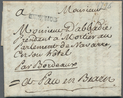 Frankreich - Vorphilatelie: 1776, "COIRVALUID" One-liner (not Listed) On Folded Letter To St. Loup - 1792-1815: Veroverde Departementen