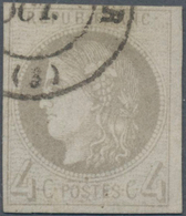 Frankreich: 1870, Bordeaux Issue, 2c. Grey, Report 1, Fresh Colour And Full Margins All Around, Neat - Andere & Zonder Classificatie