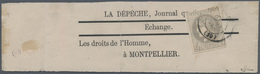 Frankreich: 1871, Bordeaux Issue, 4c. Grey, Report 2, Fresh Colour And Close To Full Margins, Single - Autres & Non Classés