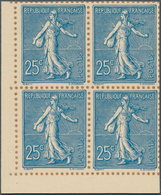 Frankreich: 1903, 25c. Blue "Semeuse Lignee", Special Edition On Bristol With Indicated Perforation, - Andere & Zonder Classificatie