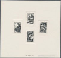 Frankreich: 1949. Collective Proof (four Dies) In Black For The Complete Professions Set Showing Far - Other & Unclassified