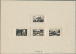 Frankreich: 1949. Collective Proof (four Dies) In Black For The Complete Landscapes Series Showing " - Sonstige & Ohne Zuordnung