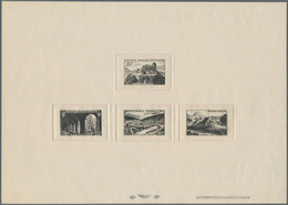 Frankreich: 1949. Collective Proof (four Dies) In Black For The Complete Landscapes Series Showing " - Other & Unclassified