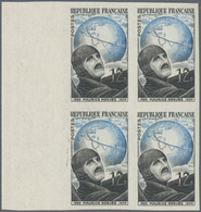 Frankreich: 1951, Maurice Nogues 12fr. (pilot) IMPERFORATE Block Of Four From Left Margin, Mint Neve - Andere & Zonder Classificatie