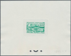 Frankreich: 1952. Epreuve D'atelier In Emerald Green For The 30fr Stamp "Council Of Europe Meeting, - Sonstige & Ohne Zuordnung