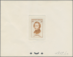 Frankreich: 1956. Epreuve D'atelier In Light Brown For The 20fr Value Of The "Personalities" Series - Sonstige & Ohne Zuordnung