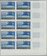 Frankreich: 1961, Opening Of New Airport Paris-Orly 0.50fr. IMPERFORATE Block Of Ten From Lower Righ - Sonstige & Ohne Zuordnung