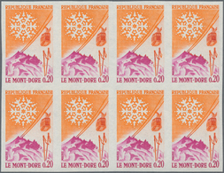 Frankreich: 1961, Mont-Dore With Funicular 0.20fr. IMPERFORATE Block Of Eight, Mint Never Hinged. Ma - Andere & Zonder Classificatie