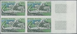 Frankreich: 1961/1962, Landscapes Complete Set Of Eight 0.15fr. Saint-Paul, 0.30fr. Arcachon, 0.45fr - Sonstige & Ohne Zuordnung