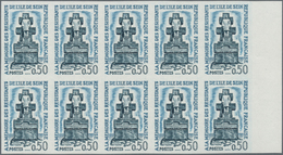 Frankreich: 1962, Resistance Set Of Three In IMPERFORATE Blocks Of Ten From Different Margins, MNH A - Sonstige & Ohne Zuordnung