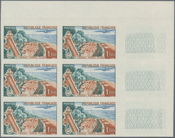 Frankreich: 1962, Le Touquet-Paris-Plage 1.00fr. (Golf) IMPERFORATE Block Of Six From Upper Right Co - Andere & Zonder Classificatie