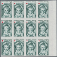 Frankreich: 1962, Red Cross Set Of Two (paintings From Jean-Honore Fragonard) In IMPERFORATE Blocks - Sonstige & Ohne Zuordnung