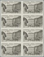 Frankreich: 1963, 1st International Post Conference In Paris 0.50fr. IMPERFORATE Block Of Eight, Min - Other & Unclassified