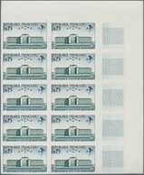 Frankreich: 1965, 30 Years Air Force School In Salon 0.25fr. IMPERFORATE Block Of Ten From Upper Rig - Andere & Zonder Classificatie