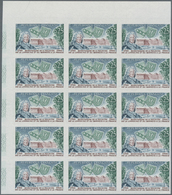 Frankreich: 1966, 200 Years Lorraine At France 0.25fr. IMPERFORATE Block Of 15 From Upper Left Corne - Sonstige & Ohne Zuordnung