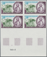Frankreich: 1969, 200th Birthday Of Napoleon I. 0.70fr. IMPERFORATE Block Of Four From Lower Margin, - Sonstige & Ohne Zuordnung