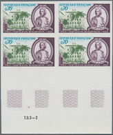 Frankreich: 1969, 200th Birthday Of Napoleon I. 0.70fr. IMPERFORATE Block Of Four From Lower Margin, - Other & Unclassified