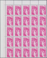 Frankreich: 1978, Definitives "Sabine De Gandon", MISSING PHOSPHOR (BRILLIANT GUM), 0.80fr.-2.10fr., - Sonstige & Ohne Zuordnung