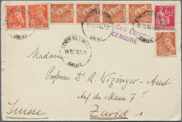 Frankreich: 1939, Three Letters From The Internment Camp ATHIS DE L'ORNE And PARIS With Censor Ship - Other & Unclassified