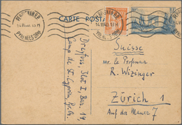 Frankreich: 1940, One Letter And Two Postal Stationery Cards From The Internment Camp "de St. Cyprie - Other & Unclassified