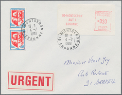 Frankreich - Automatenmarken: 1969, Montgeron "SA 00001", 30fr. Type 1 In Combination With Vertical - Altri & Non Classificati