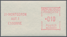 Frankreich - Automatenmarken: 1970, Montgeron "SA 00001", 0.10fr. Type 2, Mint Never Hinged. Mi. 800 - Andere & Zonder Classificatie