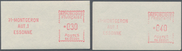 Frankreich - Automatenmarken: 1970, Monteron "SA 00001", Type 2, Offical Set Of Two Stamps 0.30fr. A - Andere & Zonder Classificatie