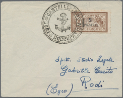 Französische Besetzung I. WK - Castellorizo: 1920, French Levant 2pi. On 50c. Brown/light Blue (few - Autres & Non Classés