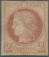 Französische Kolonien - Allgemeine Ausgabe: 1876, Ceres 2c. Red-brown, Fresh Colour, Full Margins, M - Autres & Non Classés