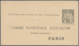 Frankreich - Ganzsachen: 1884/1899, 4 Different Postal Stationery Money Orders 30 C Black, Unused, S - Autres & Non Classés