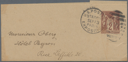 Frankreich - Ganzsachen: 1900, "U. S. POSTAGE STATION PARIS EXPOSITION" Circle Cancel On 5 C Green P - Autres & Non Classés