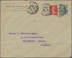 Frankreich - Ganzsachen: 1907. Private Envelope 15c Semeuse Lignée "Bedford Petroleum Company, Paris - Autres & Non Classés