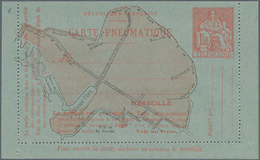 Frankreich - Ganzsachen: 1919/1929, 1.50 F Red-orange On Postal Stationery Letter Card For Pneumatic - Autres & Non Classés