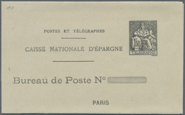 Frankreich - Ganzsachen: 1932/1939, 1.50 F Black "Postes Et Télégraphes" Postal Stationery Folded Le - Sonstige & Ohne Zuordnung