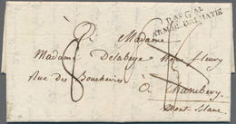 Frankreich - Militärpost / Feldpost: 1806, "BAU GAL ARMEE DALMATIE" Black Two-liner With Handwritten - Timbres De Franchise Militaire