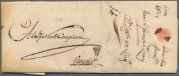 Griechenland - Vorphilatelie: 1728, Unusually Early Letter From SALONIKI To Venezia With Complete Te - ...-1861 Prephilately