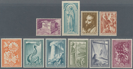 Griechenland: 1951, The Two Issues Of That Year (Apostle Paulus And Marshall-Plan), 10 Stamps Mint N - Lettres & Documents