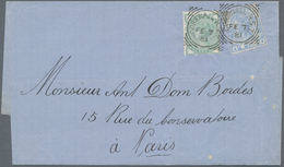 Großbritannien: 1881 (7.2.), Folded Entire Bearing QV ½d. Deep Green And 2½d. Blue (plate 20) Both W - Autres & Non Classés