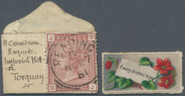 Großbritannien: 1881 (27.11.), QV 1d. Venetian Red (lettered J-S) On Miniature Cover (37 X 24 Mm!) C - Autres & Non Classés