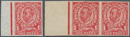 Großbritannien: 1911, Imperforate Paper Trials For Downey Head Issue On "John Allen Special Finish" - Andere & Zonder Classificatie