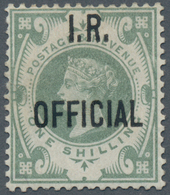 Großbritannien - Dienstmarken: 1889, Inland Revenue, QV 1s. Dull Green, Relatively Fresh Colour, Nor - Dienstmarken