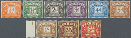 Großbritannien - Portomarken: 1955, 1/2 D Orange To 5 Shillings Red Mint Never Hinged (600.-) - Strafportzegels