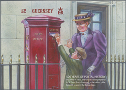 Großbritannien - Guernsey: 2016, Miniature Sheet "Pillar Box In Der Union Street" In Original Size, - Guernsey