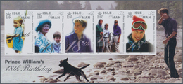 Großbritannien - Isle Of Man: 2000. IMPERFORATE Souvenir Sheet "18th Birthday Of Prince William Of E - Isola Di Man