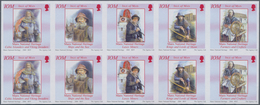 Großbritannien - Isle Of Man: 2004. Imperforate Booklet Pane (2 Times 5 Stamps) For The Stamp Bookle - Man (Eiland)